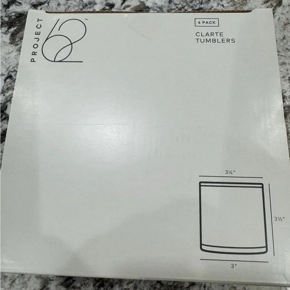 Project 62 Clarte Glass Tumblers Set - Set of 4. NIB - Picture 4 of 6